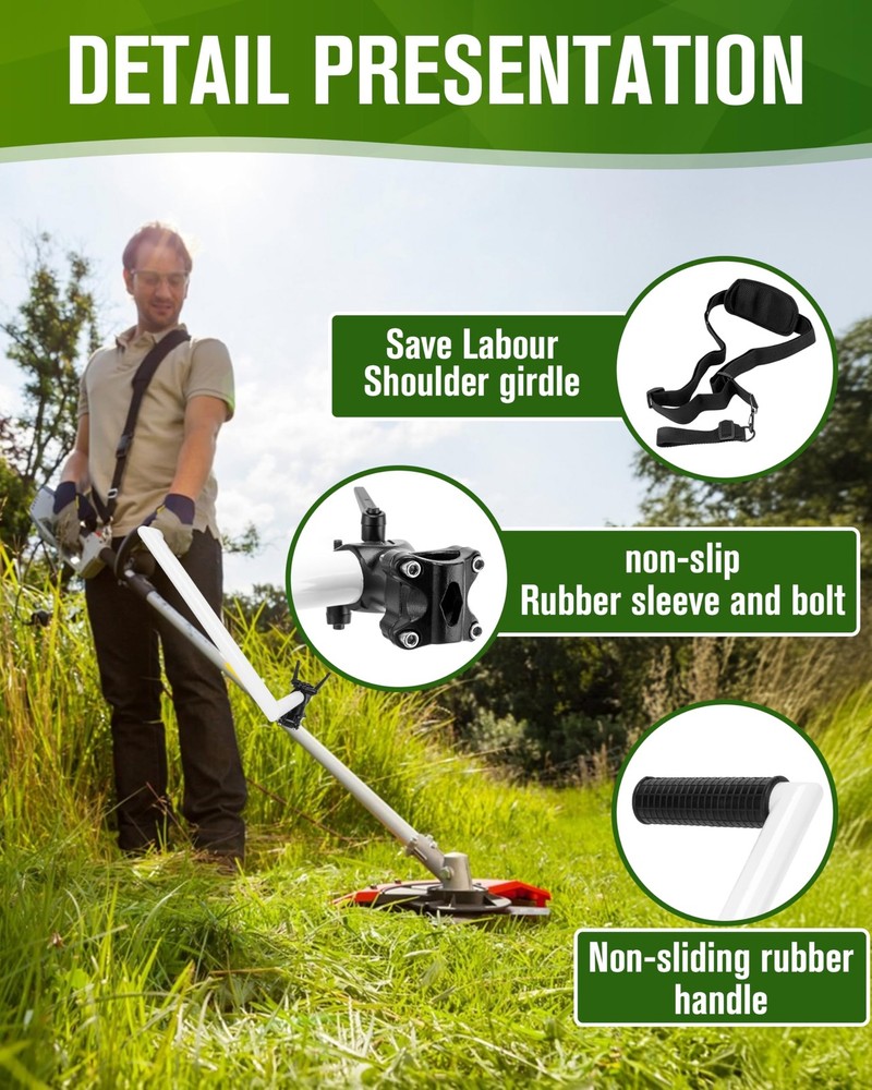 Weed Eater Handle Extension Back Saver, Ergonomic Trimmer Grip for Landscapin...