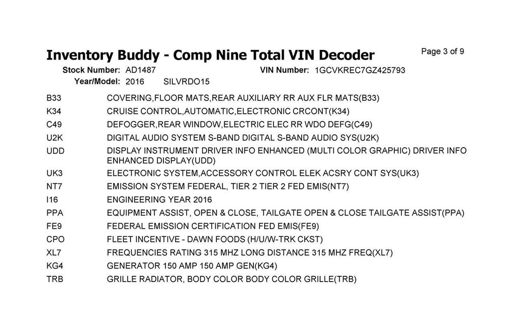 16 CHEVY SILVERADO 1500 RADIO AUDIO DISPLAY CONTROL PANEL WITH NAVIGATION