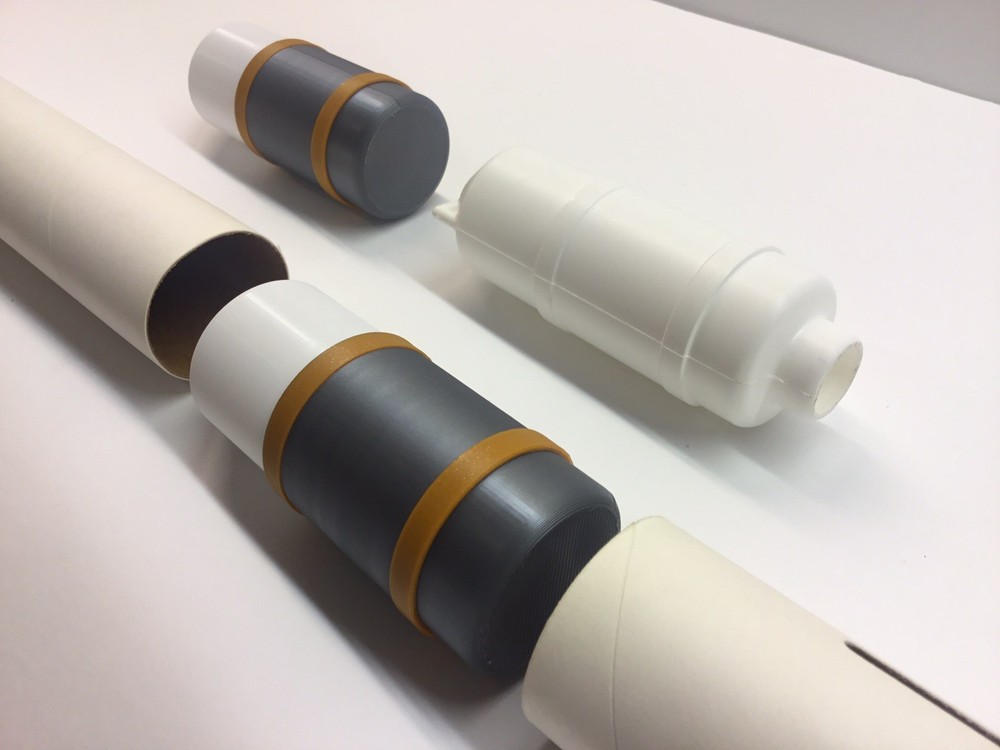 Estes Sidewinder Parachute plug Replacement Pre-painted For Flying Scale Model