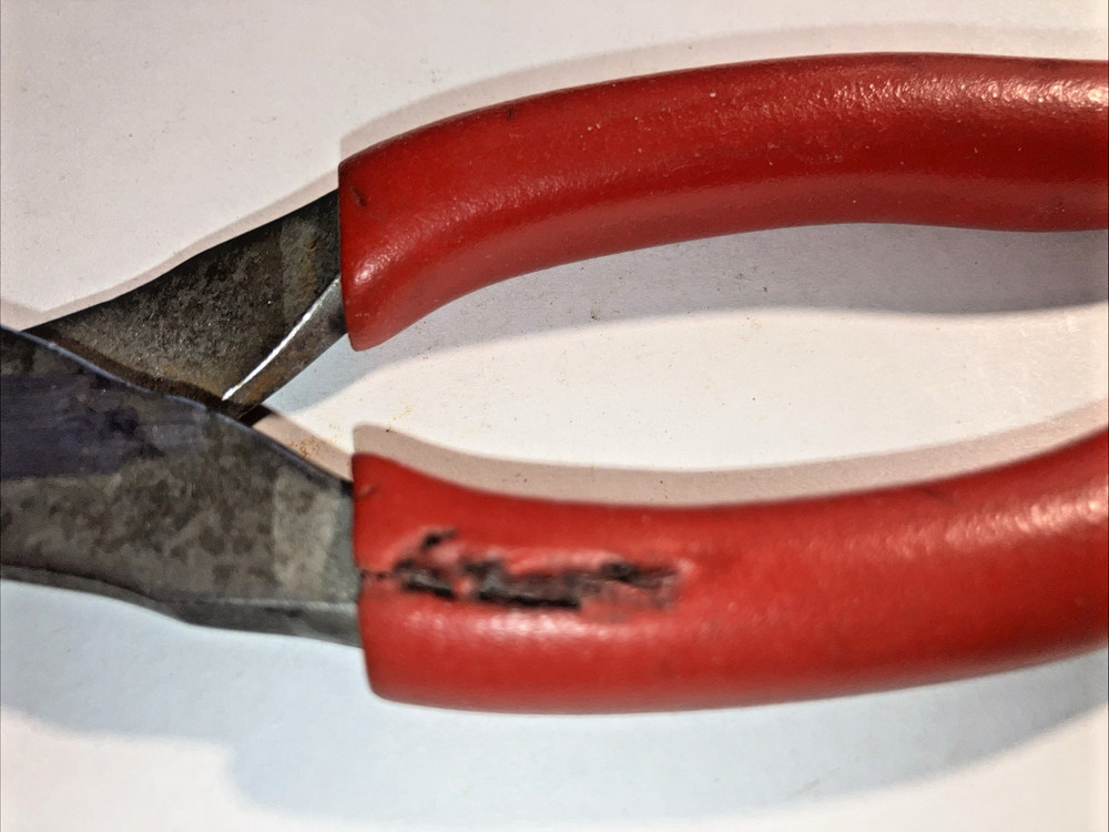 Snap-on Tools 86CF 6" Diagonal Cutters Red Soft Grip USA
