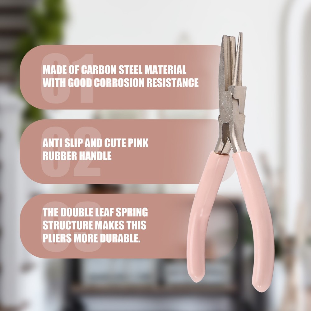 Round Concave Plier Wire Looping Plier Plier Wire Bending Tools for DIY7323