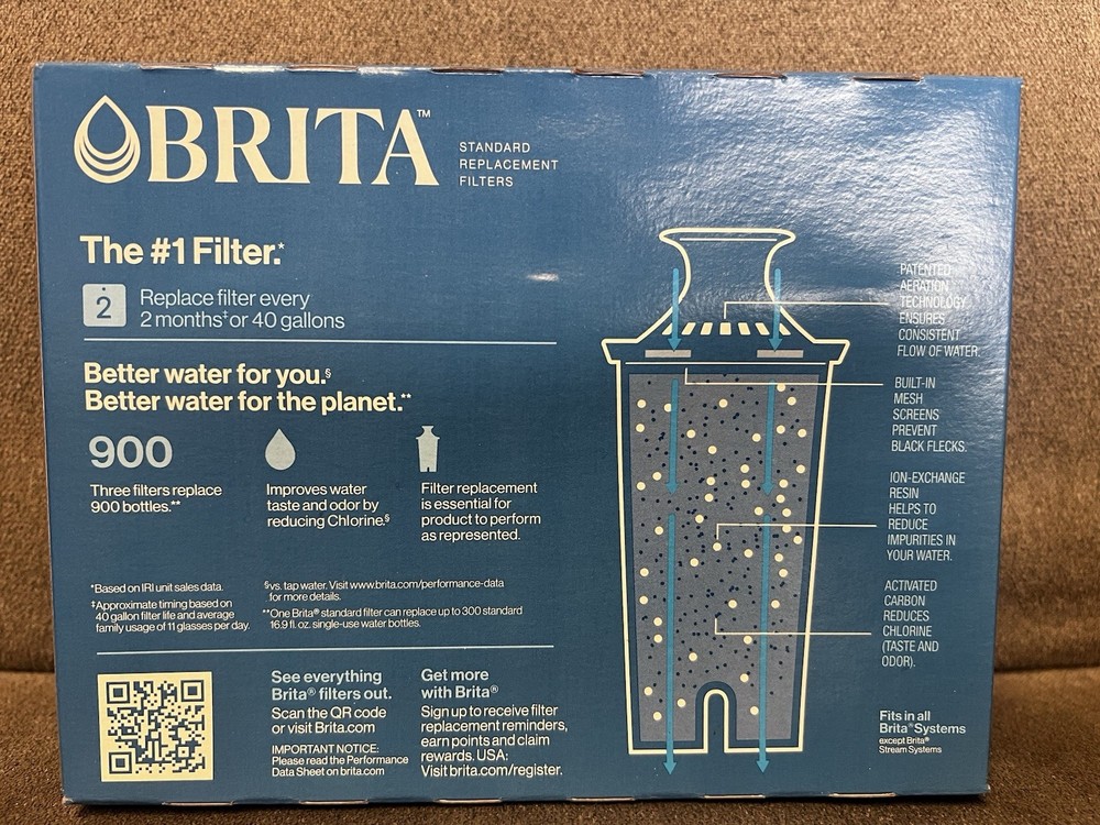 BRITA Standard Replacement Filters 3 Pack