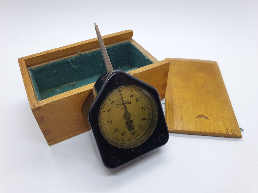Soviet vintage bi-direction needle dynamometer USSR with original box