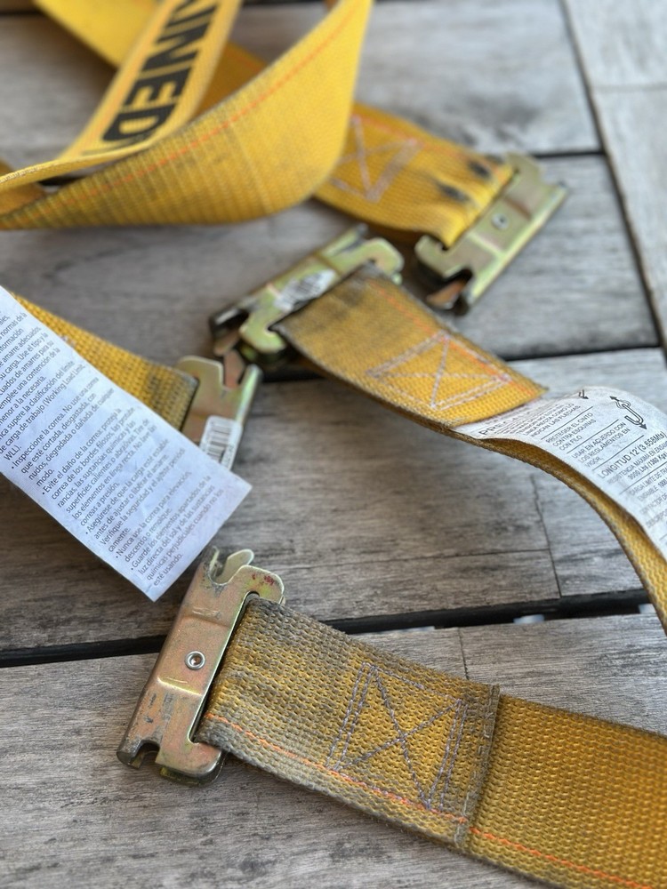 2 - Kinedyne E-Track Ratchet Strap 12'LX2" /1000lbs work load