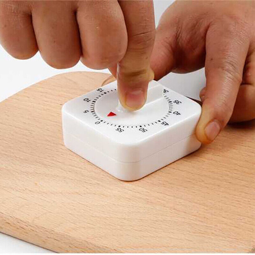 Mechanical Kitchen Timer Game Count Down Counter 60Min Alarm Cooking Tool