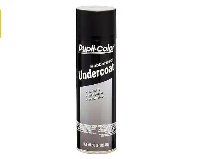 Duplicolor UC101, Paintable Rubberized Undercoating, Black, 16 oz Aerosol