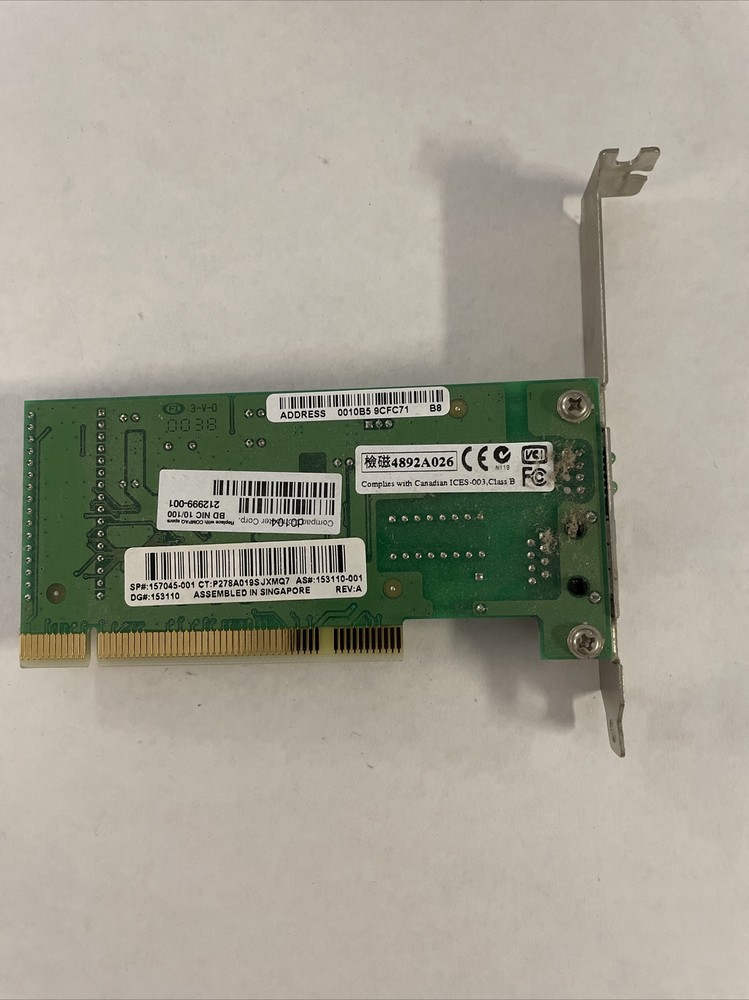 Compaq Pci 10/100 Wol Network Modem Card