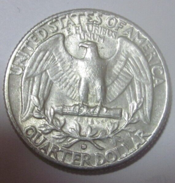 1964 D Washington Silver Quarter 90% Silver