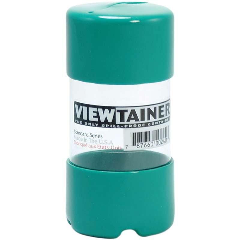 Viewtainer Slit Top Storage Container 2"X4" Green