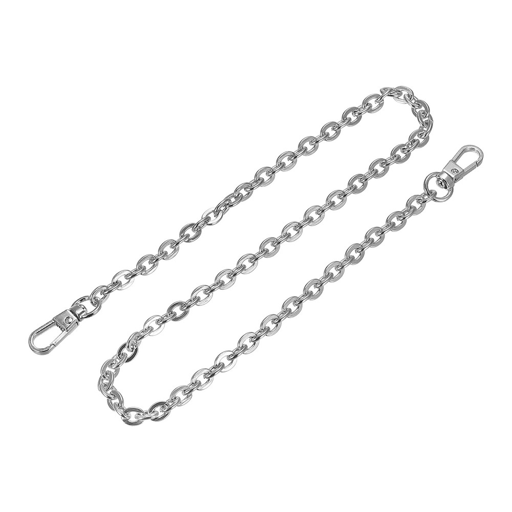 24"x0.24" Purse Chain Strap, Purse Handle Shoulder Replacement Strap(Silver)