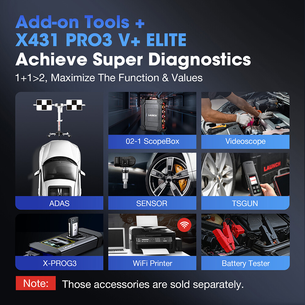 LAUNCH X431 PRO3S V+ ELITE PRO 5 Diagnostic Tool J2534 Programming Coding