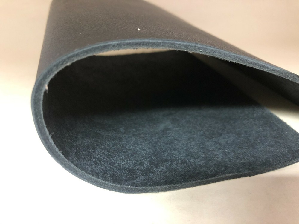 Full Grain Black Leather Pieces Cowhide Square 5/6 OZ