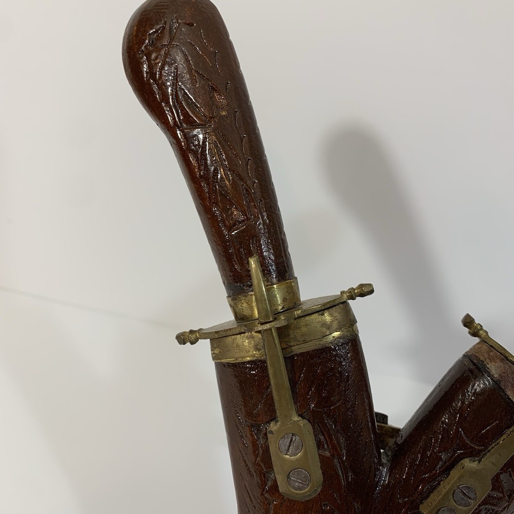 Vintage Dagger And Carving Fork with Stand