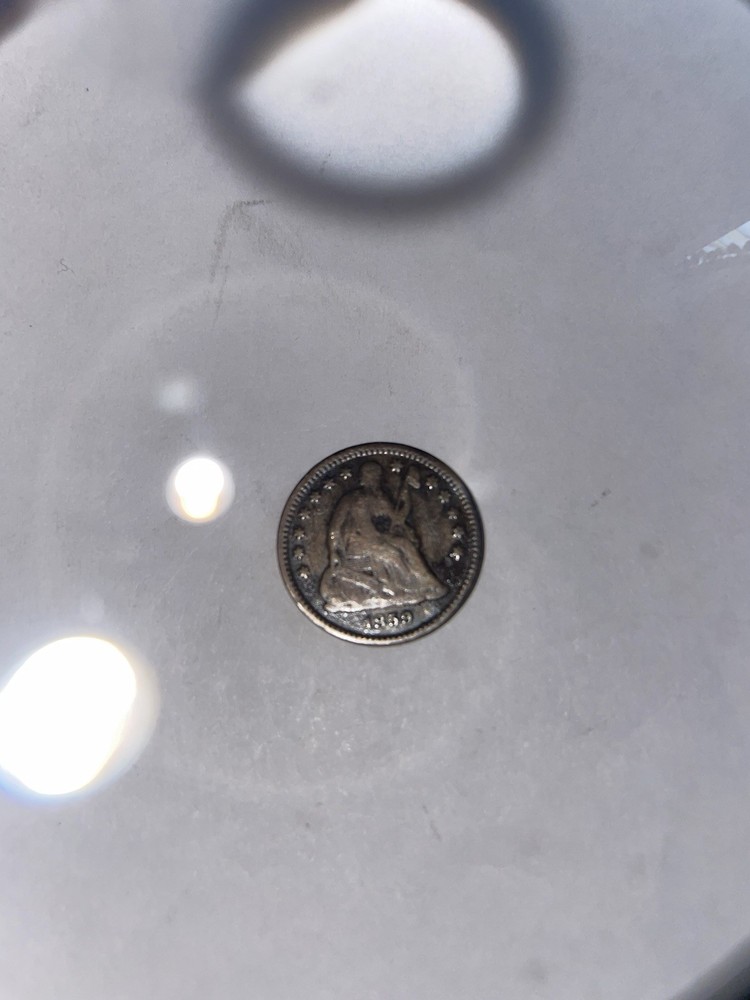 1859- Seated Liberty Half Dime