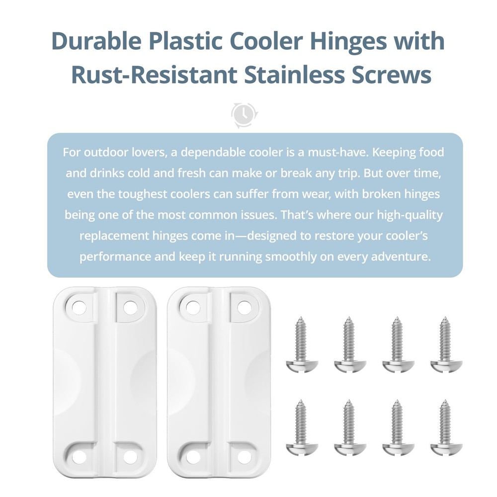 Cooler Hinges For Ice Chestscompatible With Igloo 25165 Qt Rectangularshaped Coo
