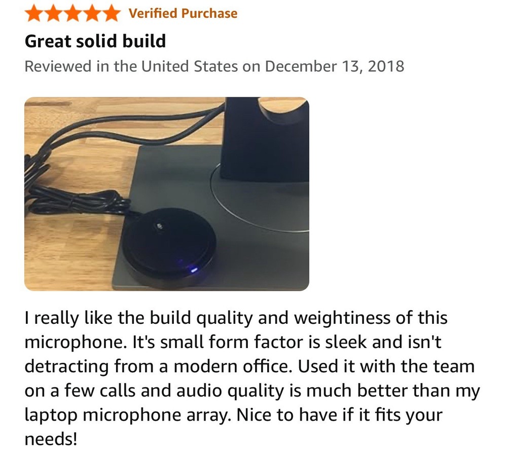 USB Omnidirectional Conference Microphone Plug & Play Upgraded