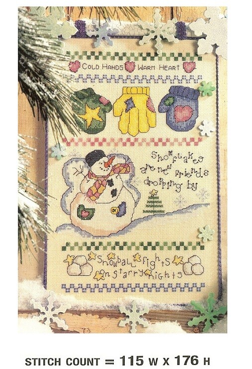 WARM HEART SAMPLER   CROSS STITCH PATTERN  ONLY   PY - EEYE