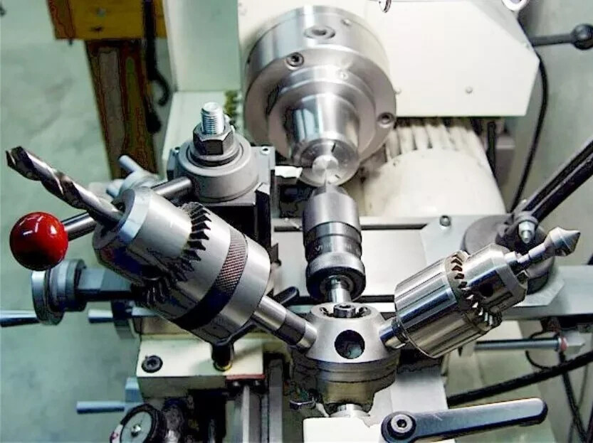 Turret Head Quick Change Tailstock MT2 W. 4 Heads Bluefox Tools