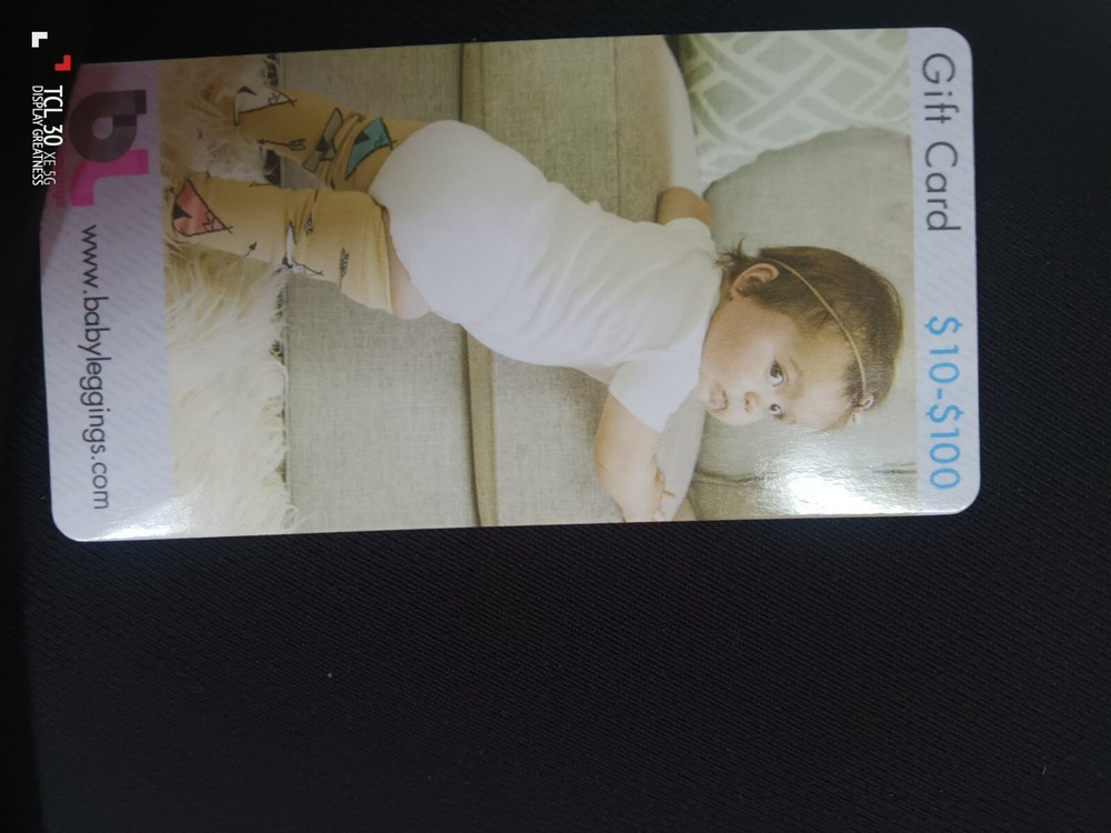 Baby Leggings gift card $50 value