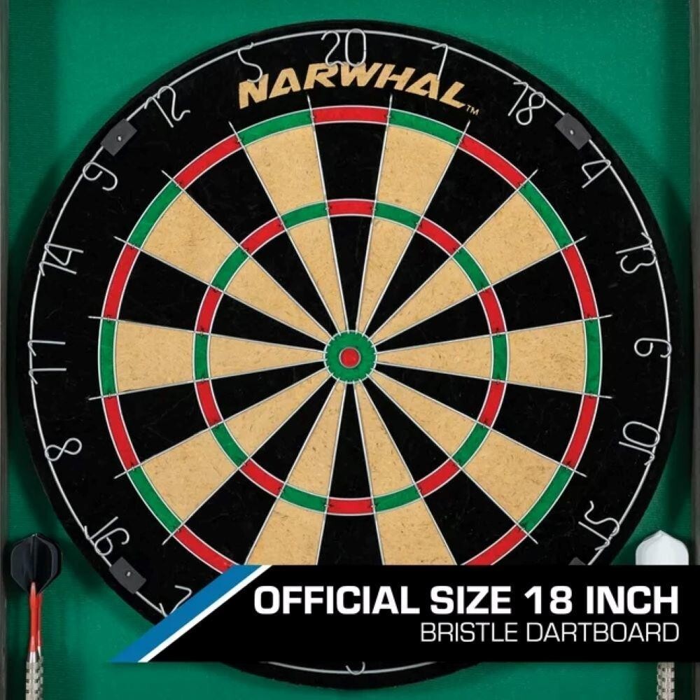 Narwhal Kingsbridge Dartboard and Cabinet Set