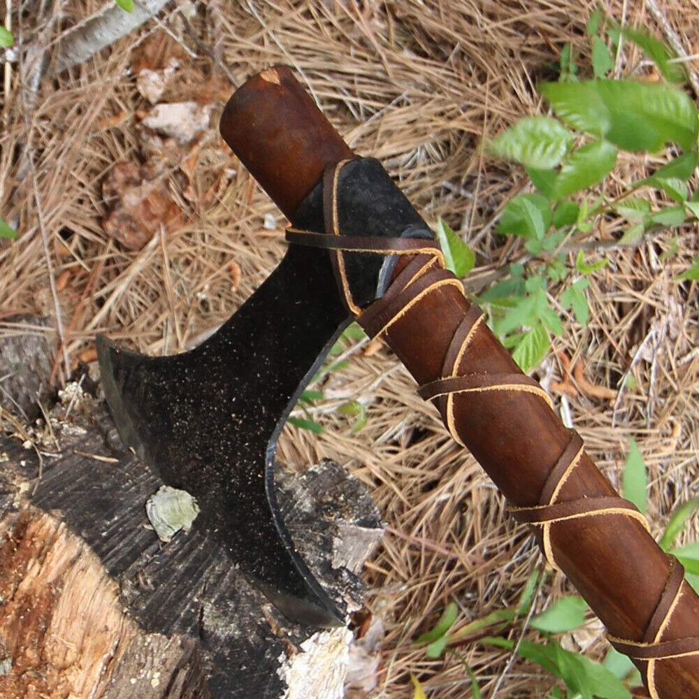 Hand Forged Viking Medieval Battle Axe | Fully Functional Terror Axe + Sheath