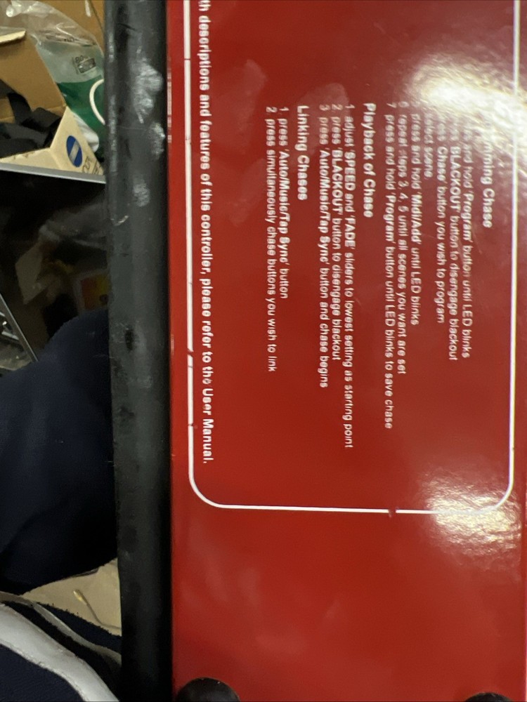 Chauvet DMX-44 DMX Controller DJ Lighting Console Stage Lighting UNTESTED