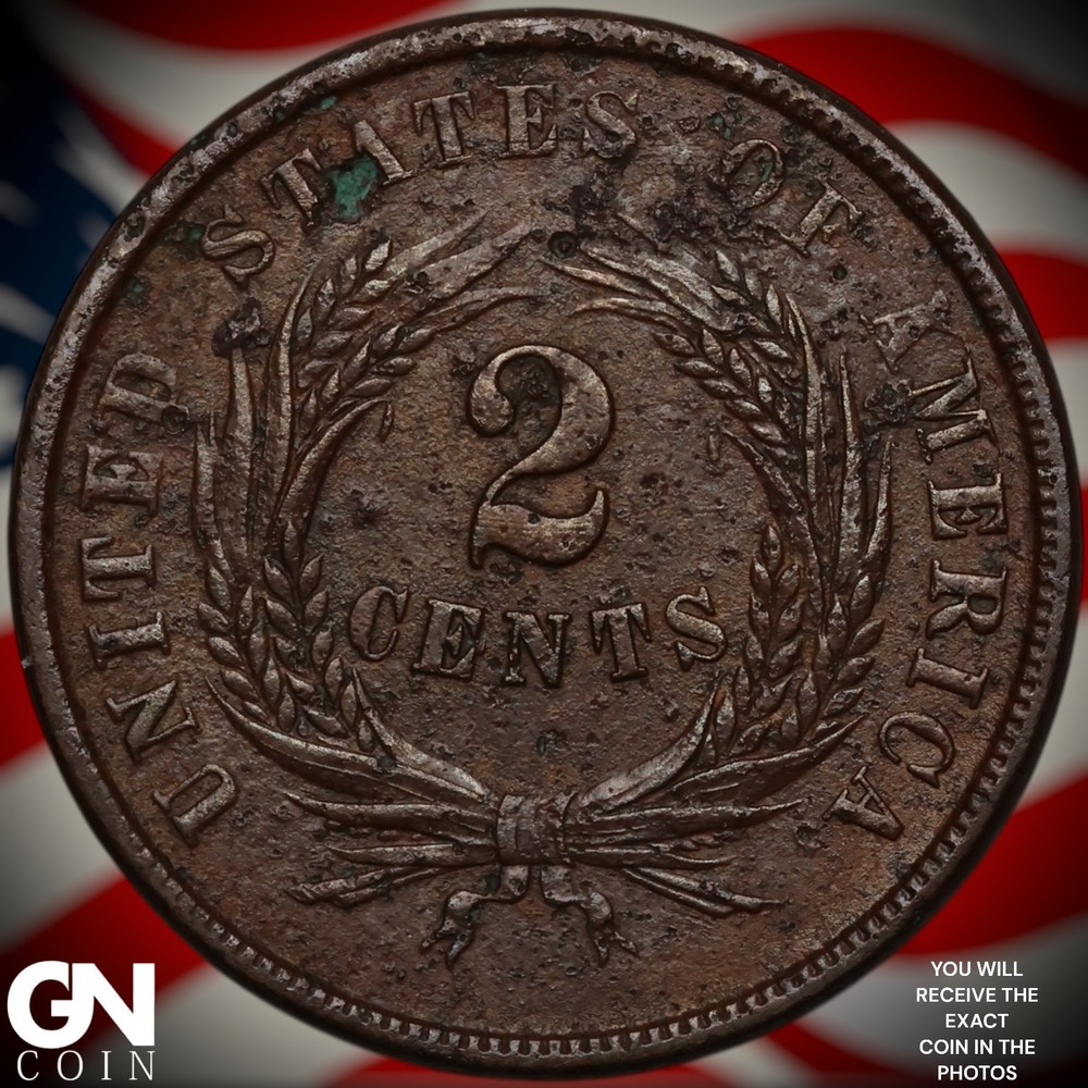 1864 2 Cent Piece A3923