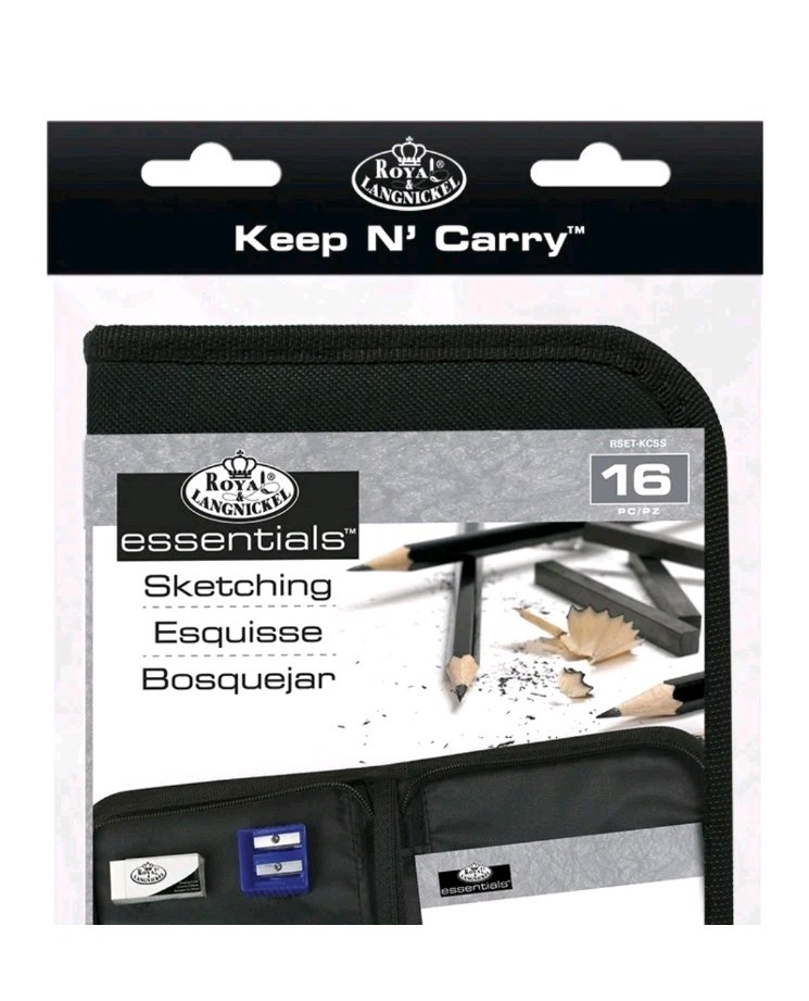 Royal & Langnickel Essentials Sketching Keep 'n' Carry Set (16pc)