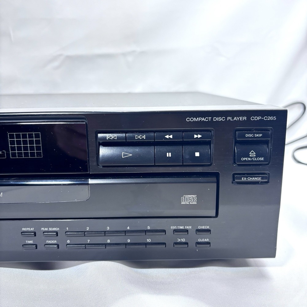 Sony CDP-C265 5 CD Compact Disc Changer Player (Tested Working No Remote)