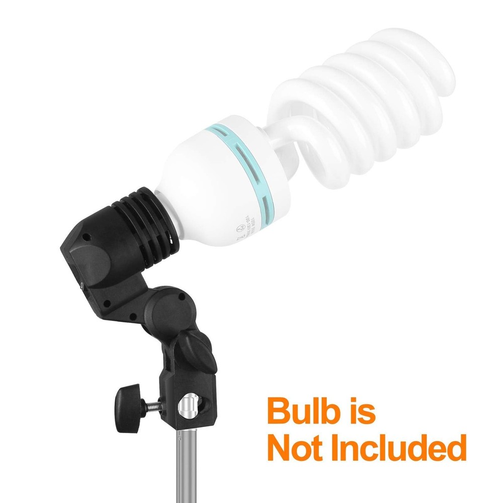 Light Bulb Stand, E26 / E27 AC Socket with Umbrella Lamp Holder, Photography ...
