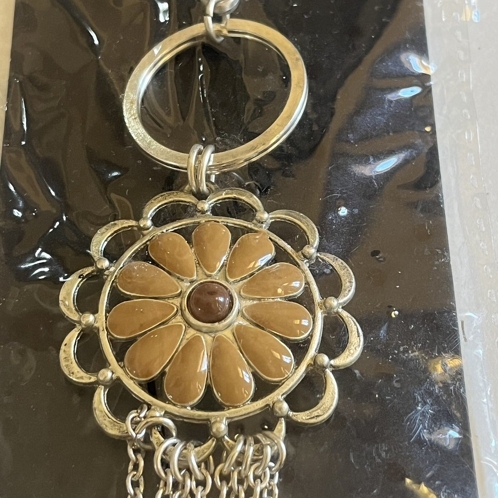 Grace Adele Daisy Sand Purse Clip On Keychain NWT
