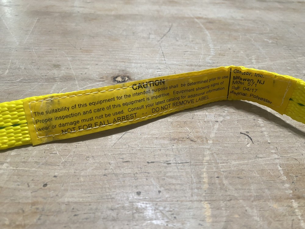 GEMTOR 571 Hose & Ladder Strap Polyester Aluminum Yellow