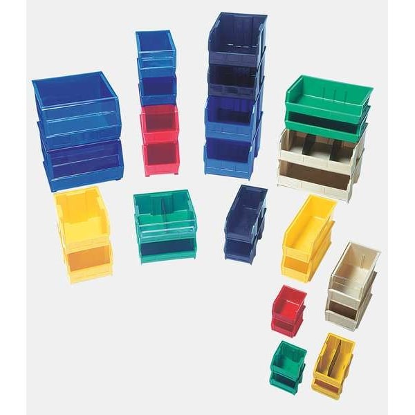 Quantum Storage Systems Qus235yl Hang & Stack Storage Bin, Polypropylene,