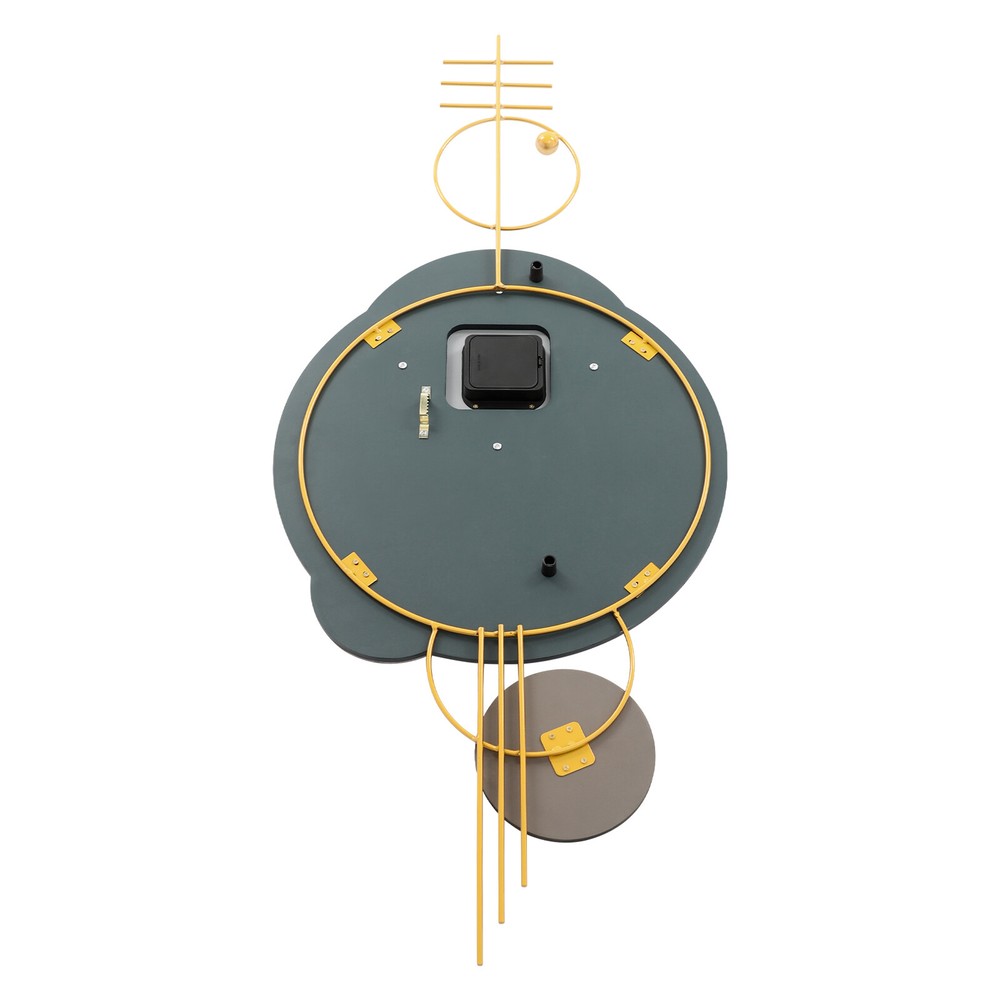 Modern Decorative Wall Clock - Silent Sweep, Elegant Metal Design