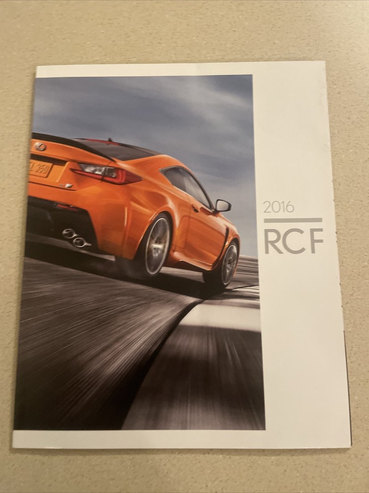 2016 Lexus RCF 34-page Original Sales Brochure