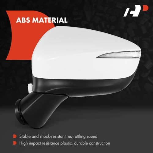 Driver Side Power Door Mirror Compatible with Mazda CX Left Driver Side White
