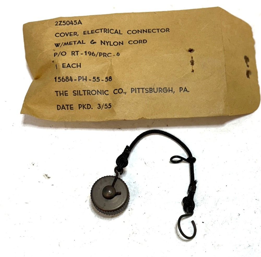 PRC-6 RADIO COVER ELECTRICAL CONNECTOR NOS 2Z5045A