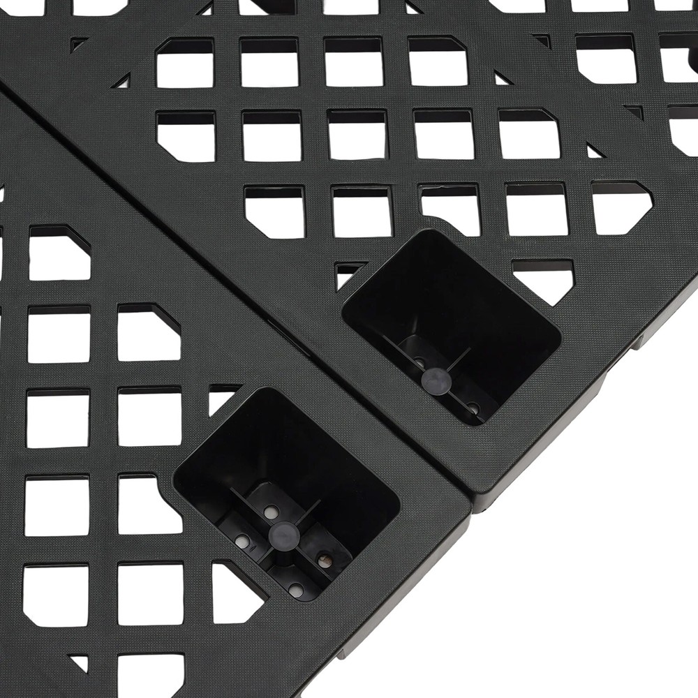 6 Pcs Moisture-proof Plastic Pallets Stackable Interlocking Storage Pallets