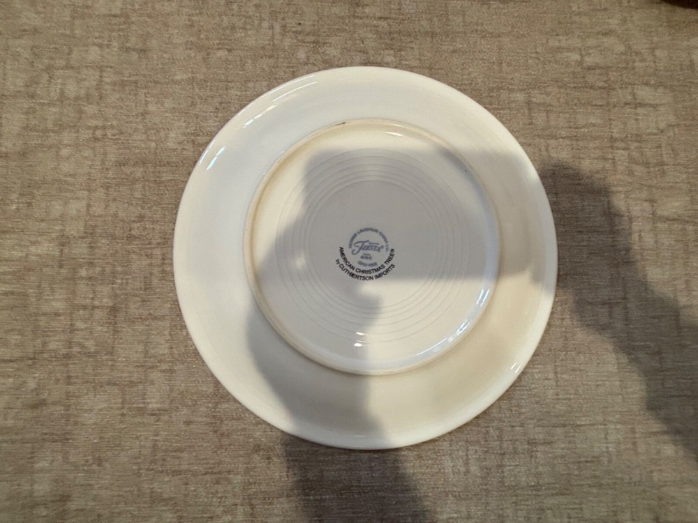 Fiesta Christmas Tree 4 piece place setting by Cuthbertson. Rare.