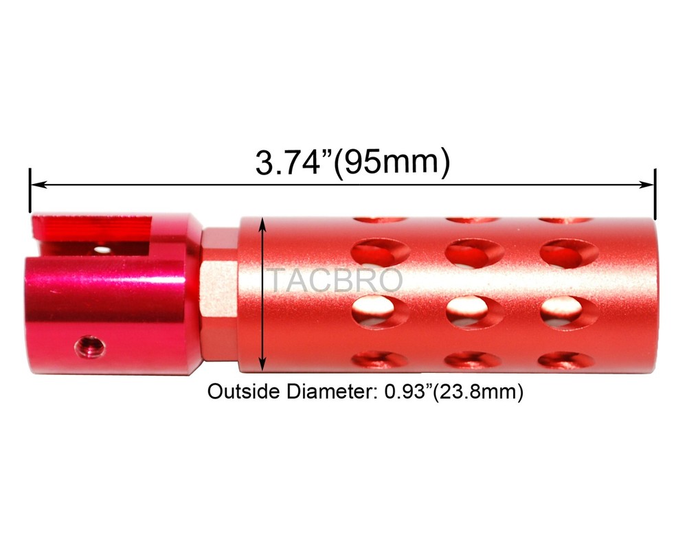 Red Muzzle Brake/Linear Compensator Compatible with Ruger 10/22 1022 .22LR
