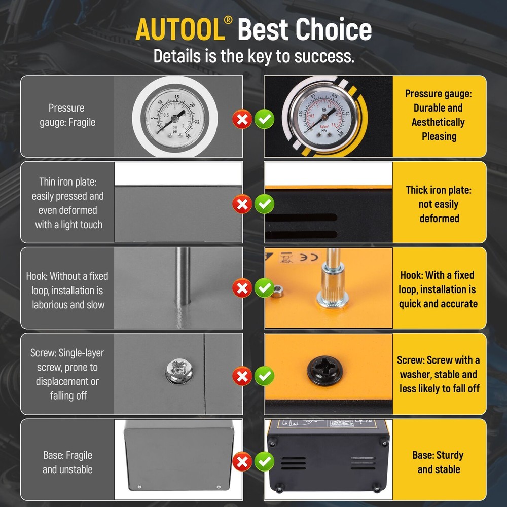 AUTOOL SDT60 EVAP Smoke Machine Diagnostic Car Pipe Vacuum Leak Detection Tester