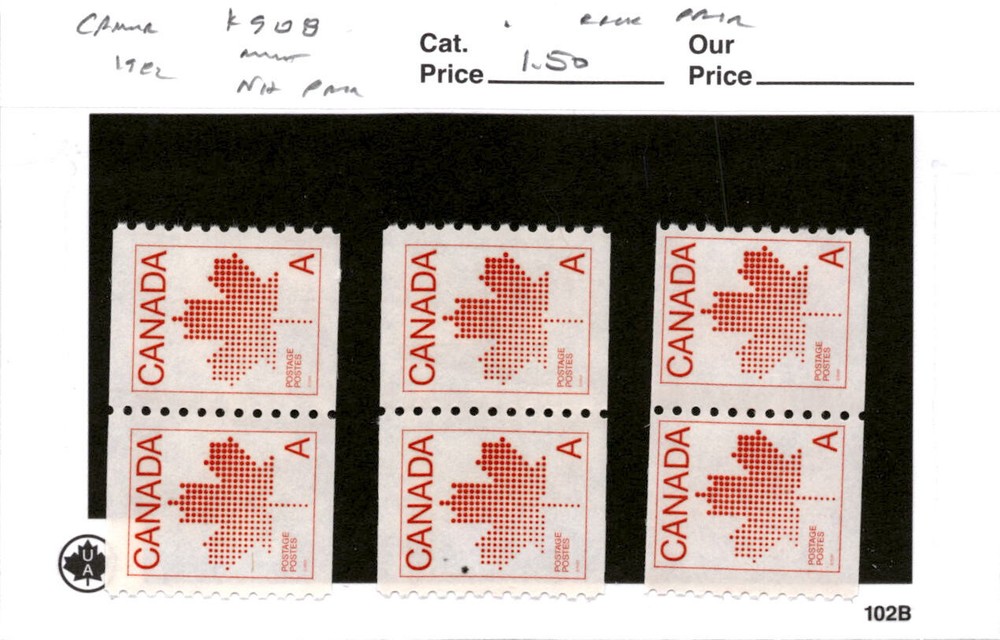 Canada, Postage Stamp, #908 (3 Ea) Pair Maple Leaf Mint NH, 1981 (AE)