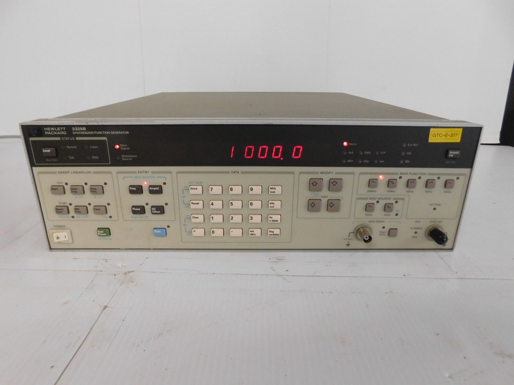 HEWLETT PACKARD HP 3325B SYNTHESIZER / FUNCTION GENERATOR (MPR155)