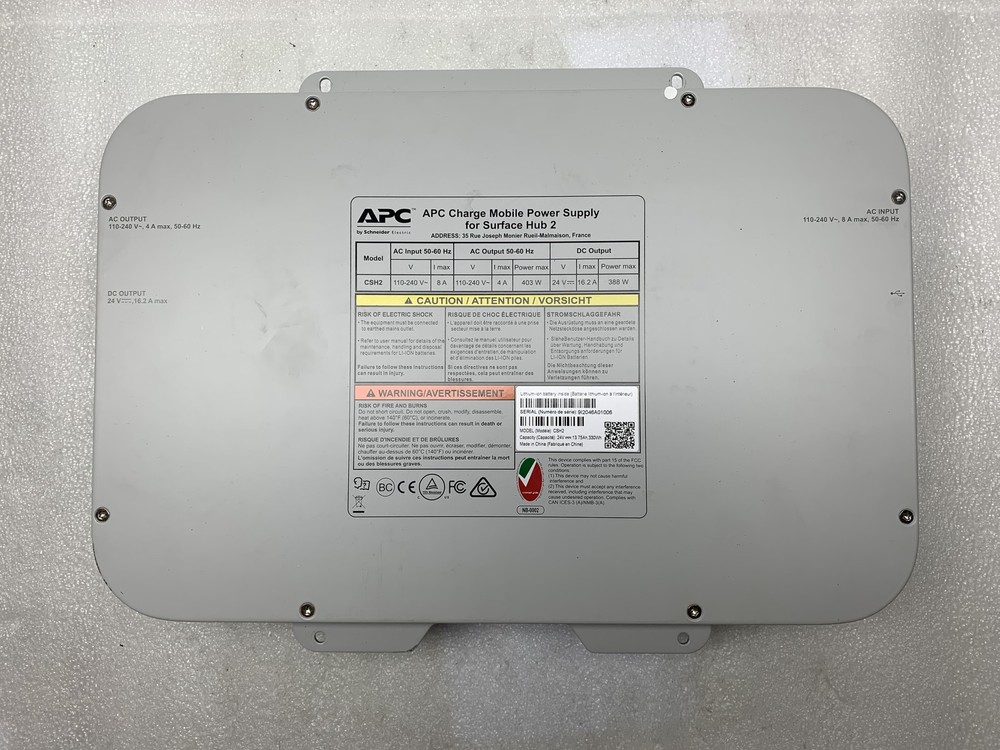 APC (CSH2) Smart-UPS Charge Mobile Battery for Microsoft Surface Hub