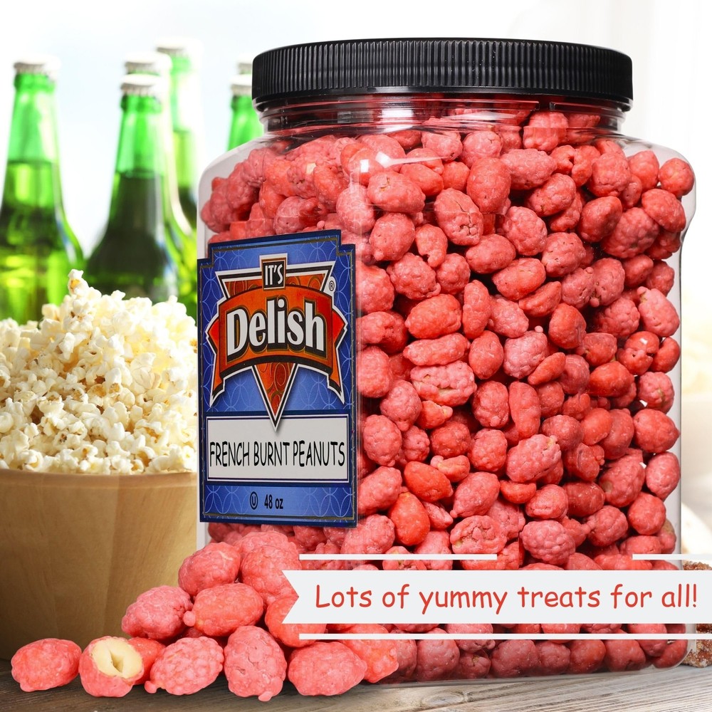 French Burnt Peanuts by Its Delish, 2.5 lbs Jumbo Container