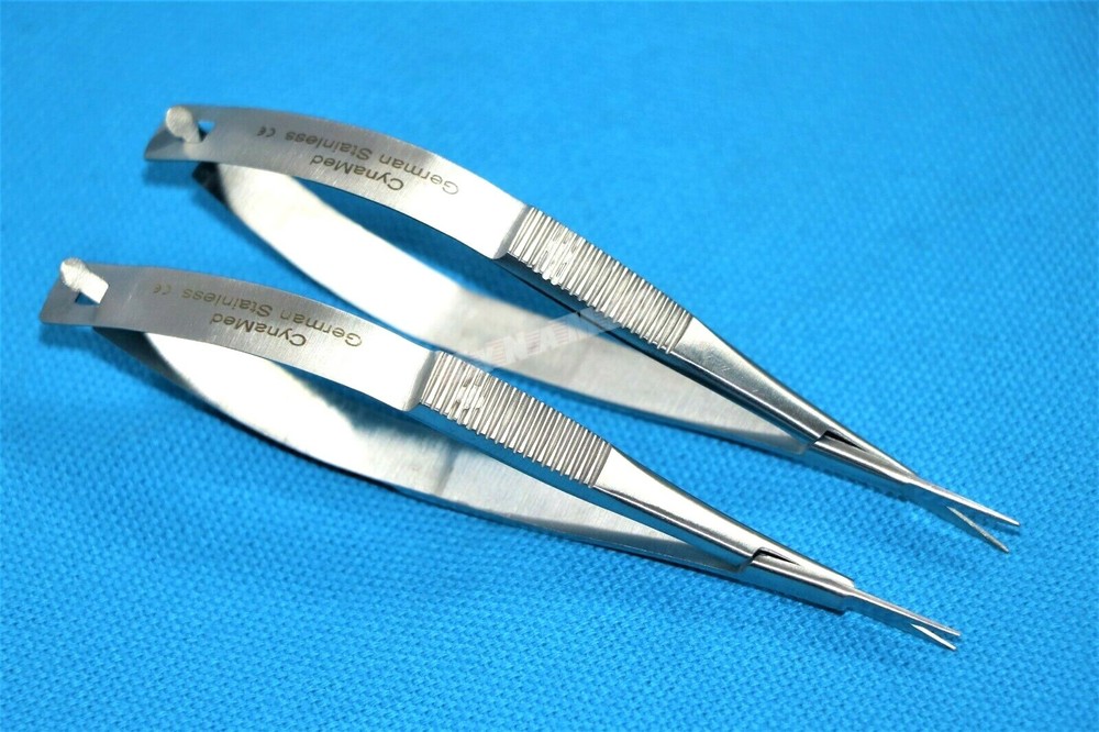 2 EA PREMIUM AUTOCLAVABLE PACIFATED CASTROVIEJO MICRO SCISSORS 3.5" STRAIGHT