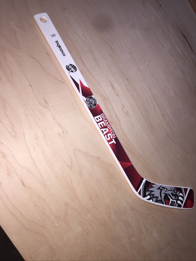 New ECHL Brampton Beast MINI HOCKEY STICK