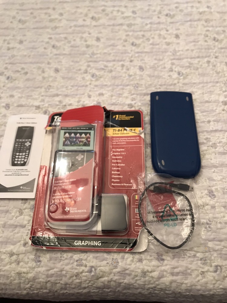 Texas Instruments TI- -84 Plus C Silver Edition Graphing Calculator