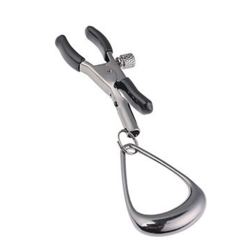 Adjustable Nipple Clamps Loop Design BDSM Fetish Restraint Breast Stimulator