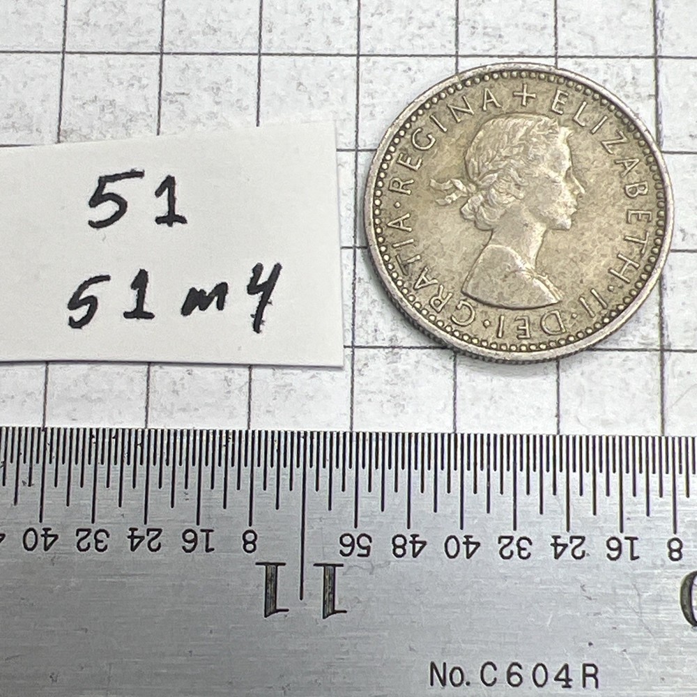 1956 Great Britain Sixpence Coin